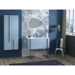 Комплект мебели для ванной Nouvelle Vague 100 см, цвет белый блестящий, подвесной монтаж, с подсветкой EB3049-NF+EXAQ112-Z-00+EB3032-N18 Jacob Delafon