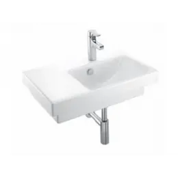 Подвесная раковина Odeon Up 65х40х14,5 см, с левым крылом, 1 отверстие для смесителя, санфарфор E4758G-00 Jacob Delafon