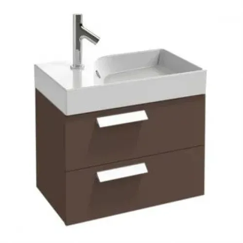 Модуль с раковиной Rythmik 60 см, светло-коричневый лак, подвесной монтаж EXQ112-Z-00+EB1301-G80 Jacob Delafon