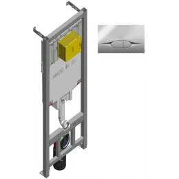 Система инсталляции для унитаза 50х23,5х109 см, 3/6 л, кнопка хром, с кнопкой E21822-CP Jacob Delafon
