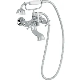 Настенный смеситель Cleo неповоротный излив, лейка в комплекте E24313-CP Jacob Delafon