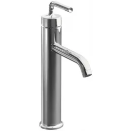 Смеситель для умывальника Purist 297 мм, неповоротный излив, с донным клапаном, термостат E14404-4A-CP Jacob Delafon