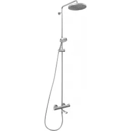 Душевая система Atom E26237-CP 3 режима, 25 см, round, с повор. изливом, термостат, верхний душ, с лейкой E26237-CP Jacob Delafon