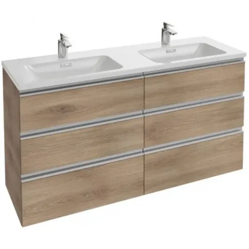 Модуль под раковину Vox 140х60х73,4 см, 6 ящиков, квебекский дуб, встроенные ручки EB2040-RA-E10 Jacob Delafon