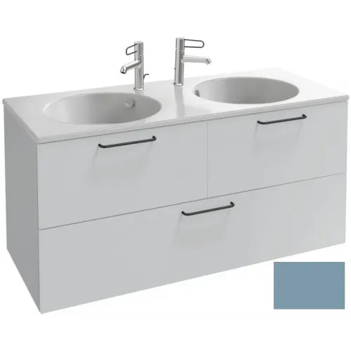 Модуль под раковину Odeon Rive Gauche 120х50,8х56,8 см, 3 ящика, ручки черные, аквамарин матовый EB2545-R9-M43 Jacob Delafon