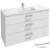 Модуль под раковину Vox 120х46х73,4 см, белый блестящий, 3 ящика, изогнутая ручка EB2091-R1-N18 Jacob Delafon