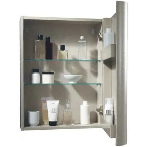 Шкаф Replay 50,4х23,4х65 см, серый ясень, 2 стеклянные полки, 2 полки на дверцах, правый EB1075D-270 Jacob Delafon