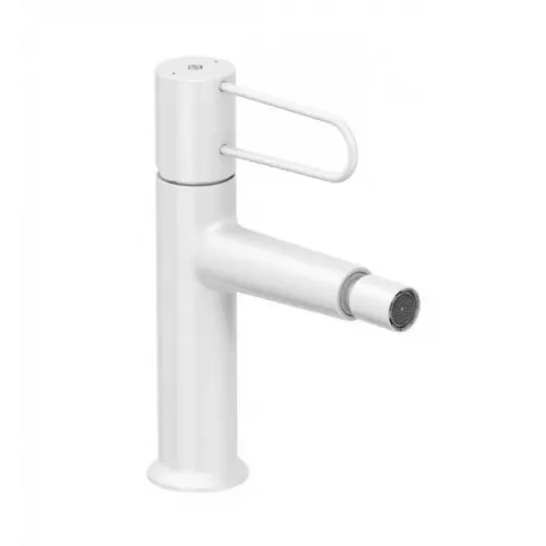 Смеситель для биде Odeon Rive Gauche ручка белая, белый цвет, с донным клапаном E21033-00-00 Jacob Delafon
