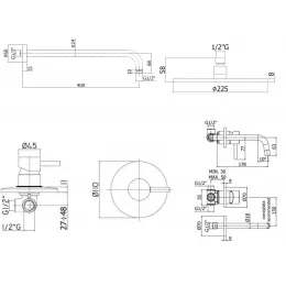 Комплект смесителей PAFFONI Light KITLIG011NO006