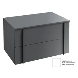 Тумба для ванной Nouvelle Vague 2 ящика, белый глянцевый, подвесной монтаж 80х51,2 см EB3054-G1C Jacob Delafon