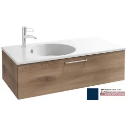 Модуль под раковину Odeon Rive Gauche 100х50,8х28,3 см, 1 ящик, морской синий матовый, ручка хром EB2516-R5-M88 Jacob Delafon