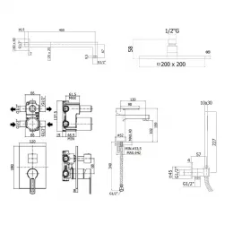 Комплект смесителей PAFFONI Ringo KITRIN018NO071