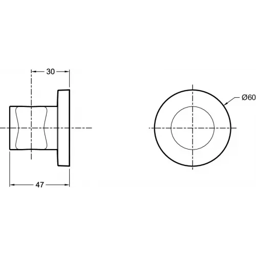 Готовый набор для душа (без излива) Modulo 3 режима, 25 см, round, 2 функции, термостат E30758-CP Jacob Delafon