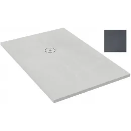 Поддон Singulier 140х80х3 см, серый сланец, матовый, антискользящее покрытие, прямоугольный, Neoroc E67015-NAD Jacob Delafon