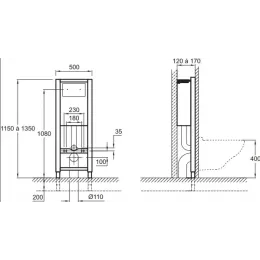 Комплект унитаза с инсталляцией Patio подвесной унитаз, клавиша смыва хром, механизм экономии воды, с микролифтом, с кнопкой E5504/ E4316 - Patio Jacob Delafon