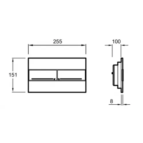 Комплект унитаза с инсталляцией Patio глубина унитаза 54см, клавиша хром глянец, с микролифтом, безободковый E21739RU-00 Jacob Delafon