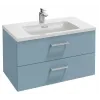 Модуль под раковину Vox 80х46х45,2 см, 2 ящика, изогнутые ручки, аквамарин матовый EB2078-R1-M43 Jacob Delafon