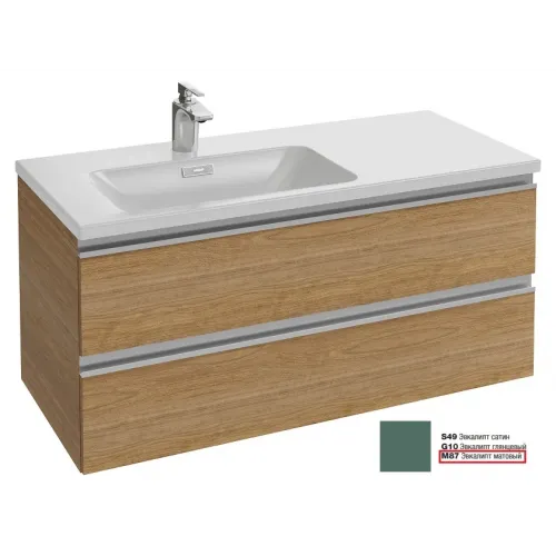Модуль под раковину Vox 100х46х45,2 см, 2 ящика, эвкалипт матовый, встроенные ручки, для левосторонней раковины EB2025-RA-M87 Jacob Delafon
