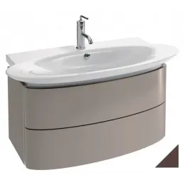 Модуль с раковиной Presqu'ile 100 см, ледяной коричневый лак, подвесной монтаж E4436-00+EB1104-N23 Jacob Delafon