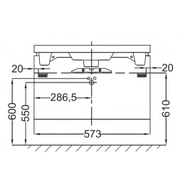 Модуль под раковину Reve 57х43,5х44,5 см, оливковый блестящий, 1 выдвижной ящик EB1130-G95 Jacob Delafon