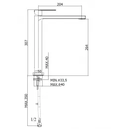 Смеситель для раковины Paffoni Tango TA081CR