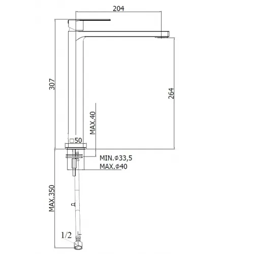 Смеситель для раковины Paffoni Tango TA081CR