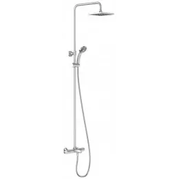 Душевая система July выставочный образец, 4 режима, 20 см, square, неповор. излив, термостат, верхний душ, с лейкой E78192-CP/У E78192-CP/У Jacob Delafon