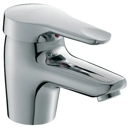 Смеситель для умывальника Kandel с ограничителем напора воды, неповоротный излив, без донного клапана E660RU-CP Jacob Delafon