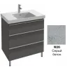 Модуль под раковину Odeon Up 77х48,5х73,8 см, серый бетон EB993-N26 Jacob Delafon