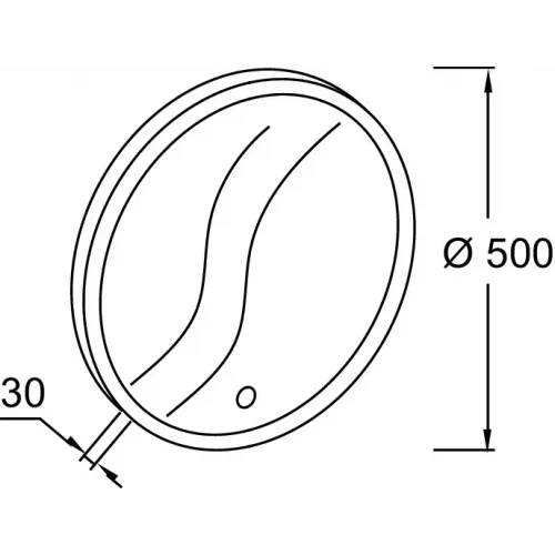 Зеркало 50х50 см, с подсветкой EB1426-NF Jacob Delafon