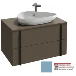 Модуль под раковину Nouvelle Vague 80х50,7х47,1 см, 2 ящика, аквамарин сатин EB3039-S50 Jacob Delafon