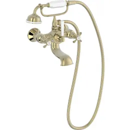Настенный смеситель Cleo лейка в комплекте, золото, поворотный излив E24313-BGG Jacob Delafon