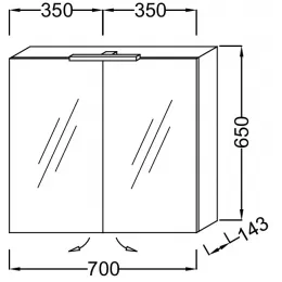 Зеркало Odeon Up 70х65 см, серый антрацит, с подсветкой EB786RU-N14 Jacob Delafon