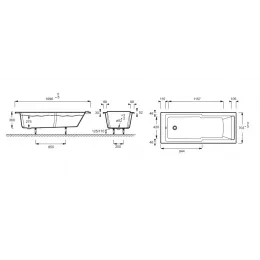 Акриловая ванна Struktura 170х70 см E6D020RU-00 Jacob Delafon