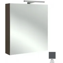 Зеркало Odeon Up 60х65 см, правосторонний, серый антрацит, с подсветкой EB795DRU-N14 Jacob Delafon