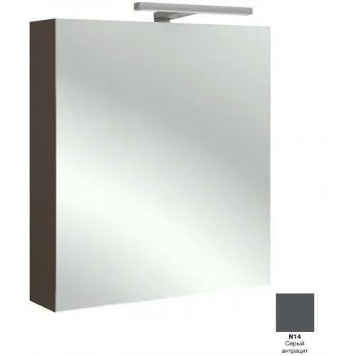Зеркало Odeon Up 60х65 см, правосторонний, серый антрацит, с подсветкой EB795DRU-N14 Jacob Delafon