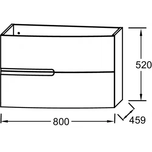 Модуль под раковину Nona 80х45,9х52 см, серый антрацит EB1888RU-442 Jacob Delafon