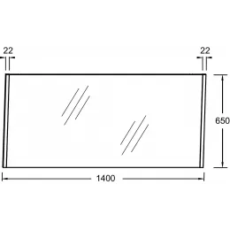 Зеркало Sherwood 140х65 см, натуральный дуб EB1839RU-P6 Jacob Delafon