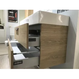 Модуль с раковиной Rythmik 80 см, левая, с 1 отверстием для смесителя, квебекский дуб, подвесной монтаж EXP112-Z-00+EB1302-E10/У Jacob Delafon