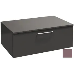 Тумба для ванной Odeon Rive Gauche 1 ящик, ручка хром, нежно-розовый глянцевый, подвесной монтаж 80х51,5 см EB2538-R5-G1B Jacob Delafon