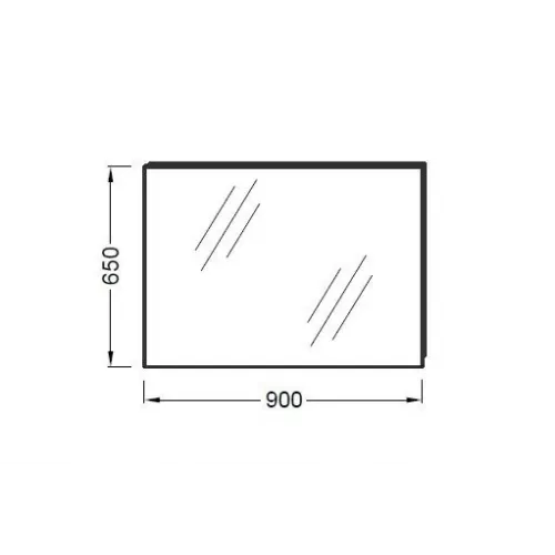 Зеркало Ove 90х65 см EB1083-NF Jacob Delafon