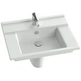 Модуль с раковиной Struktura 60 см, белый, 1 выдвижной ящик, подвесной монтаж EXI112-00+EB1284-N18 Jacob Delafon