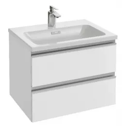 Модуль под раковину Vox 60х46х45 см, белый блестящий, 2 ящика, встроенные ручки EB2030-RA-N18 Jacob Delafon