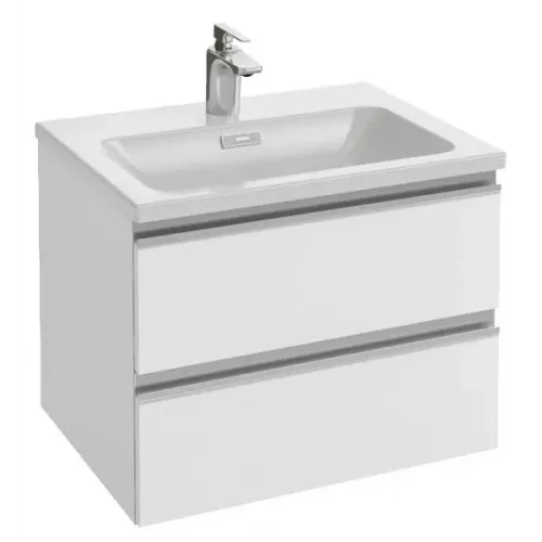 Модуль под раковину Vox 60х46х45 см, белый блестящий, 2 ящика, встроенные ручки EB2030-RA-N18 Jacob Delafon