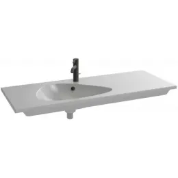 Подвесная раковина Nouvelle Vague 121х51х13 см, 1 отверстие для смесителя, белая, санфарфор EXAP112-00 Jacob Delafon