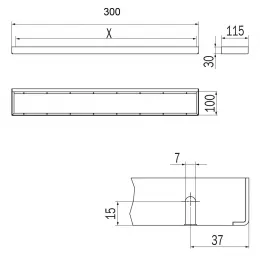 Рейлинг для аксессуаров INDA INDISSIMA BARRA A8883BNS