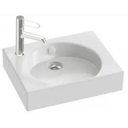 Подвесная раковина Odeon Rive Gauche 45х36х8,5 см, санфарфор, угловая EGN112-00 Jacob Delafon