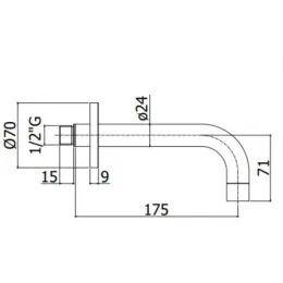 Излив Paffoni Light ZBOC139HG