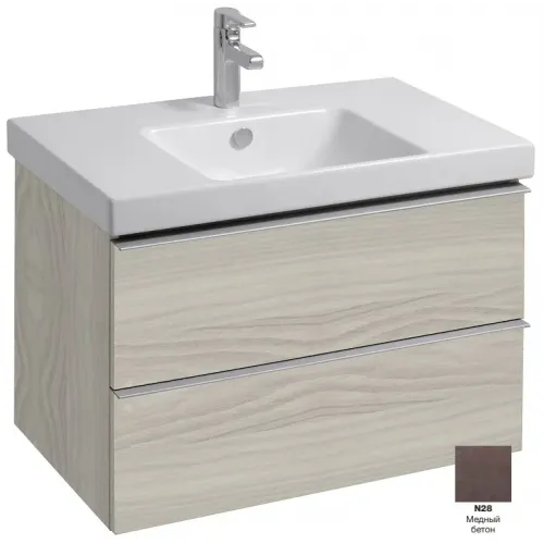 Модуль под раковину Odeon Up 77х48,5х53 см, 2 ящика, медный бетон EB895-N28 Jacob Delafon