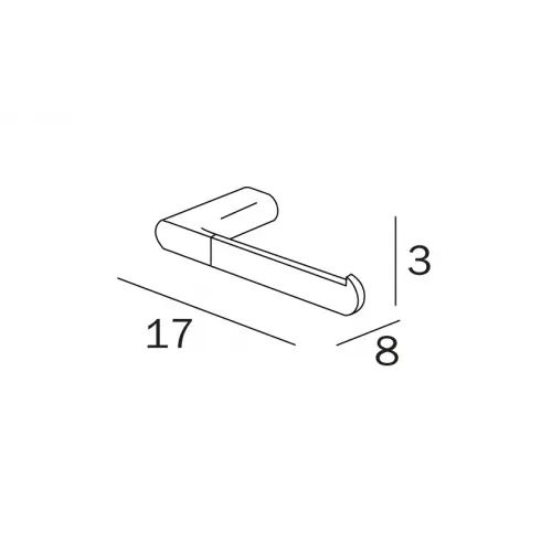 Держатель туалетной бумаги INDA MITO A2025BNC